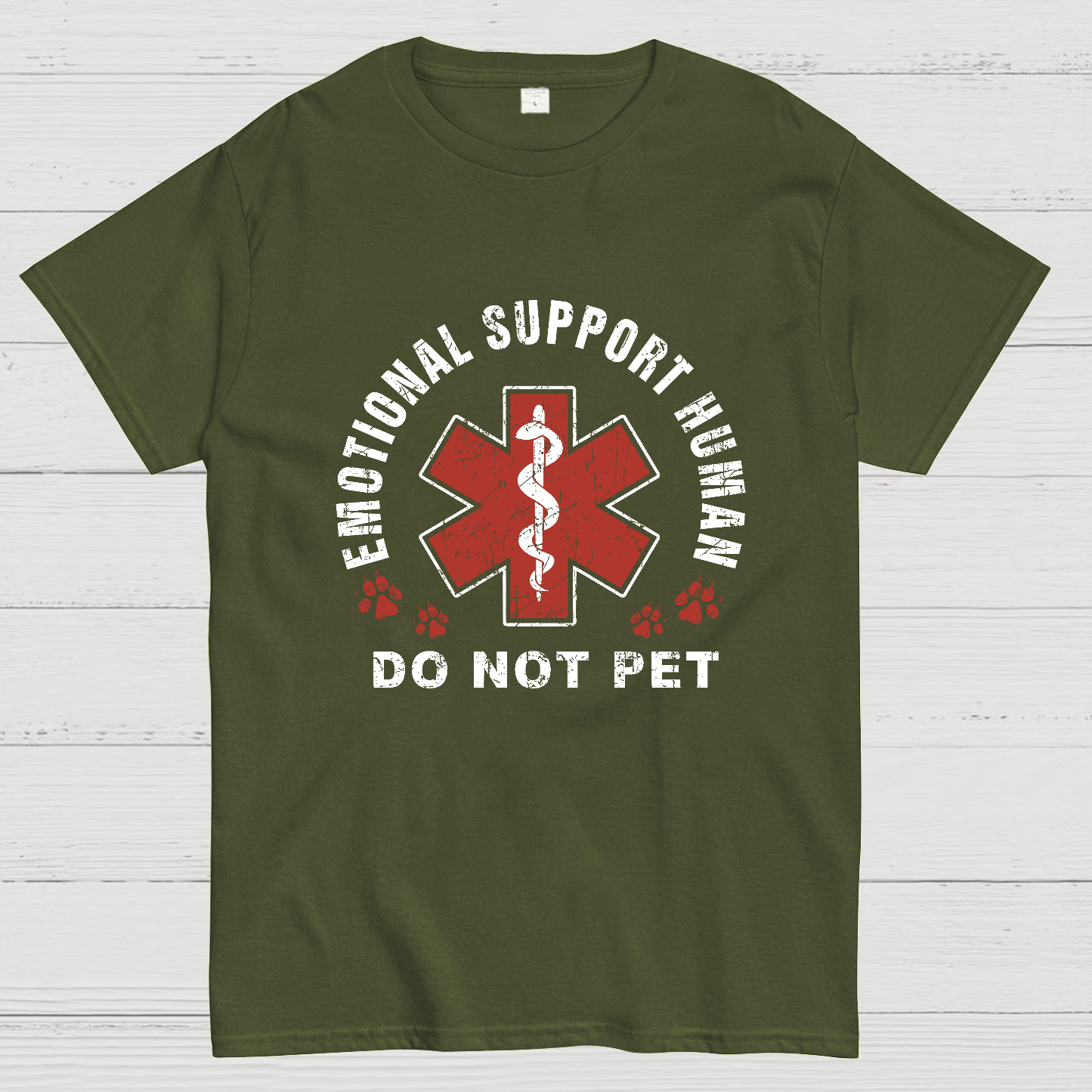 Emotional Support Human Geeky T-Shirt