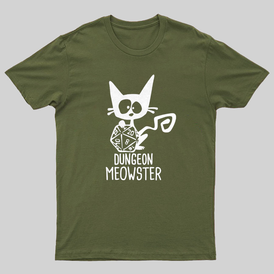 Dungeon Meowster Funny Unisex Gamer T-Shirt