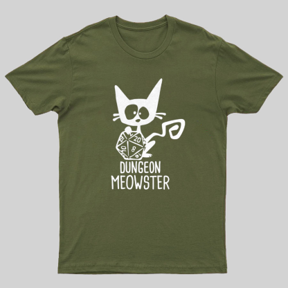 Dungeon Meowster Funny Unisex Gamer T-Shirt