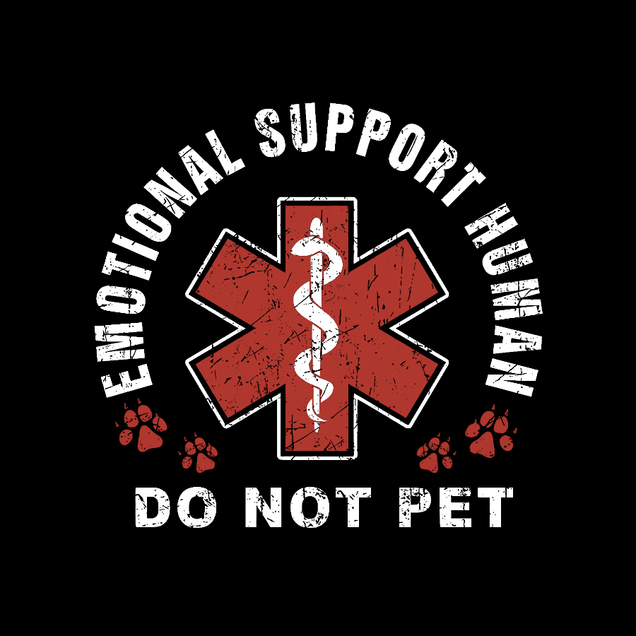 Emotional Support Human Geeky T-Shirt