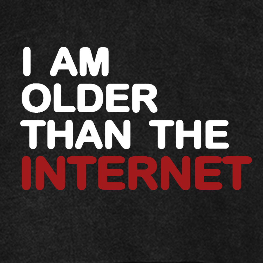 I Am Older Than The Internet Vintage Distressed Hoodie