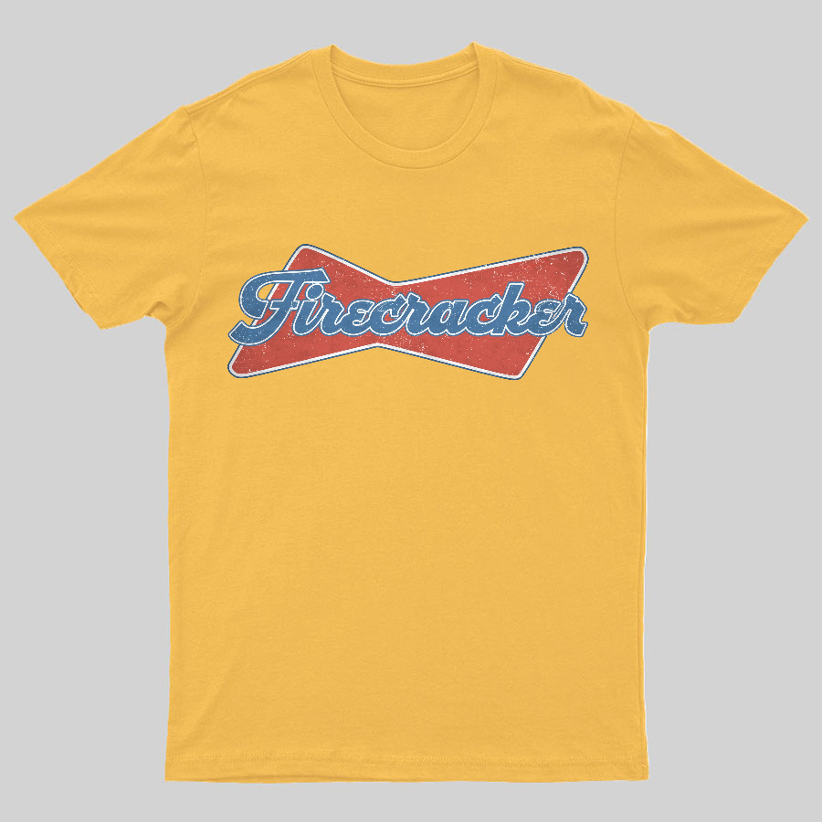 Firecracker Retro 4th july ndependence Day Geeky T-Shirt
