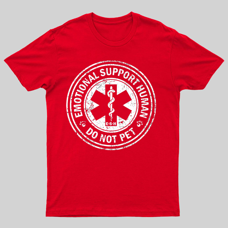 Emotional Support Human Nerd T-Shirt