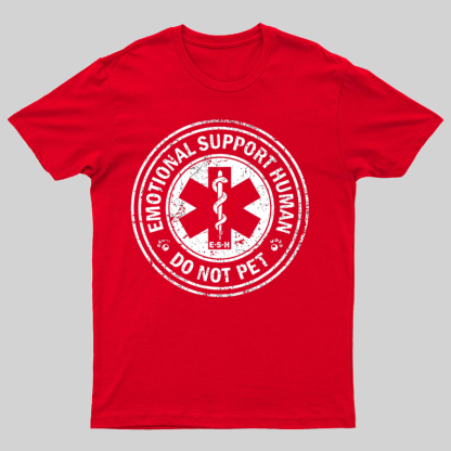 Emotional Support Human Nerd T-Shirt