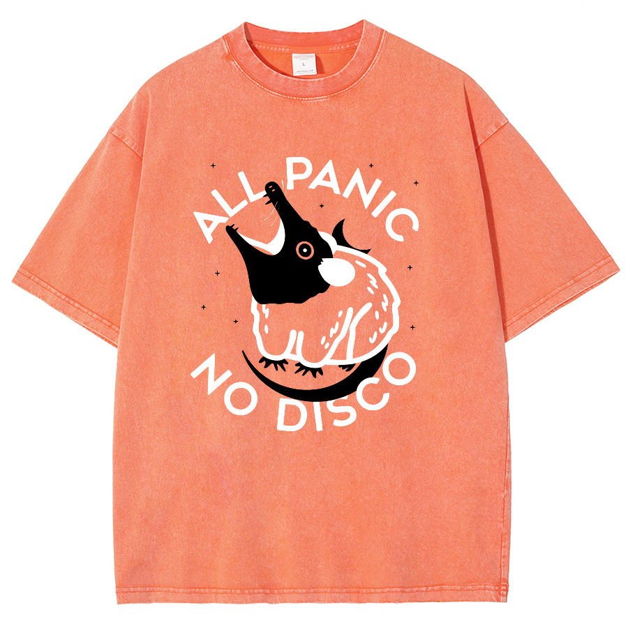 All Panic No Dico Vintage Distressed Tee