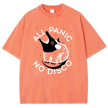 All Panic No Dico Vintage Distressed Tee
