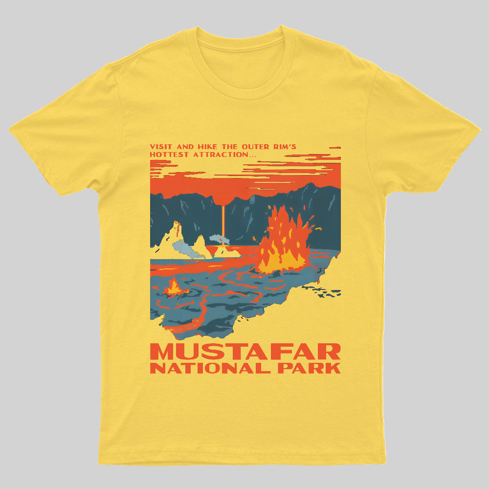 Mustafar National Park Nerdy T-Shirt
