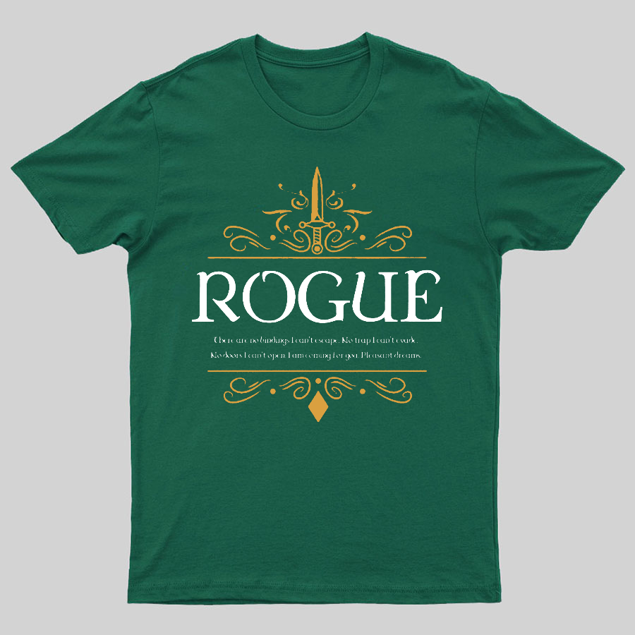 WoW Dungeons Crawler and Dragons Slayer Geeky T-Shirt