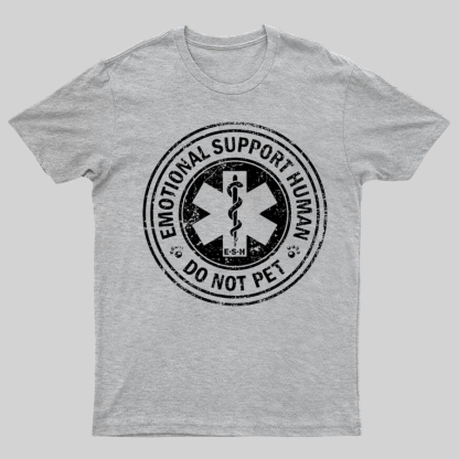 Emotional Support Human Nerd T-Shirt