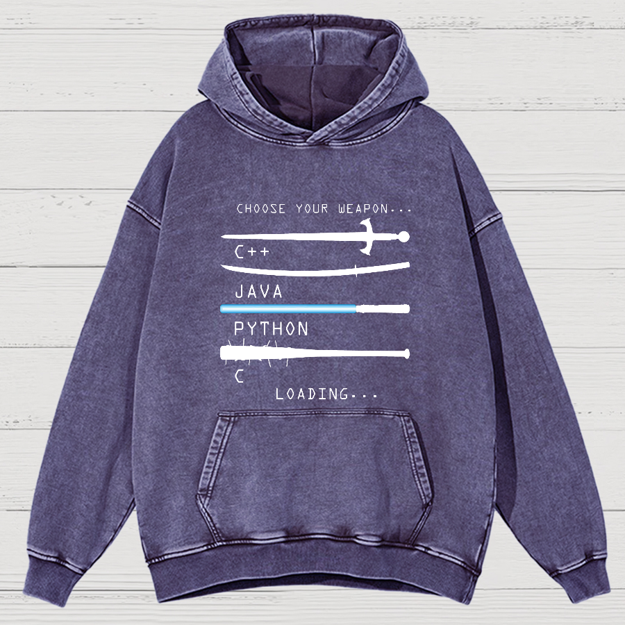 Choose Your Weapon Vintage Distressed Hoodie