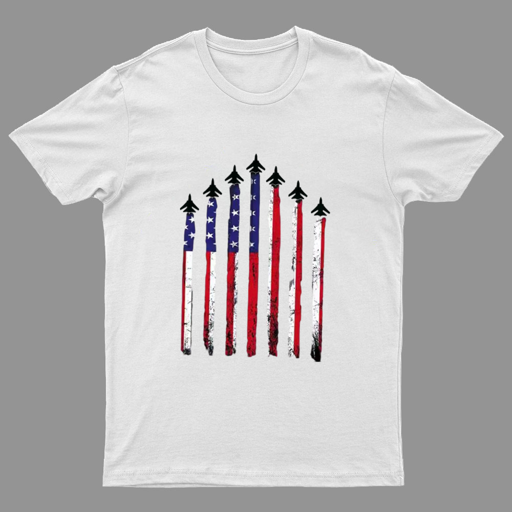 Flag 4th of July Geeky T-Shirt