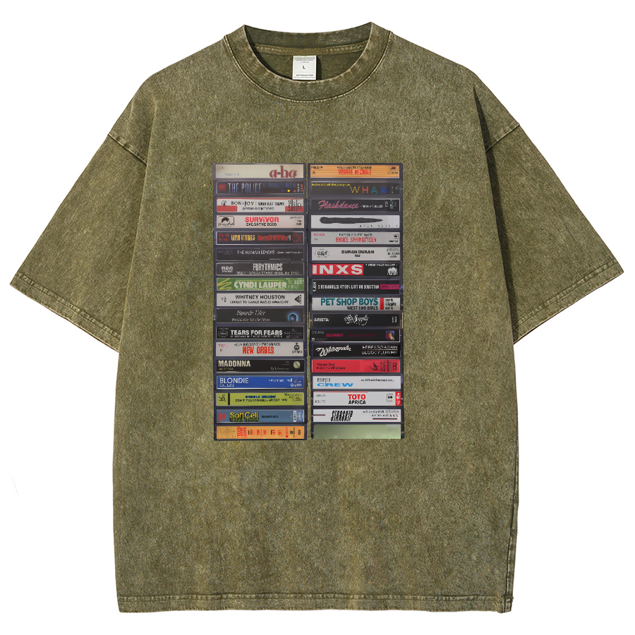 Classic Cassette Tape Vintage Distressed T-shirt