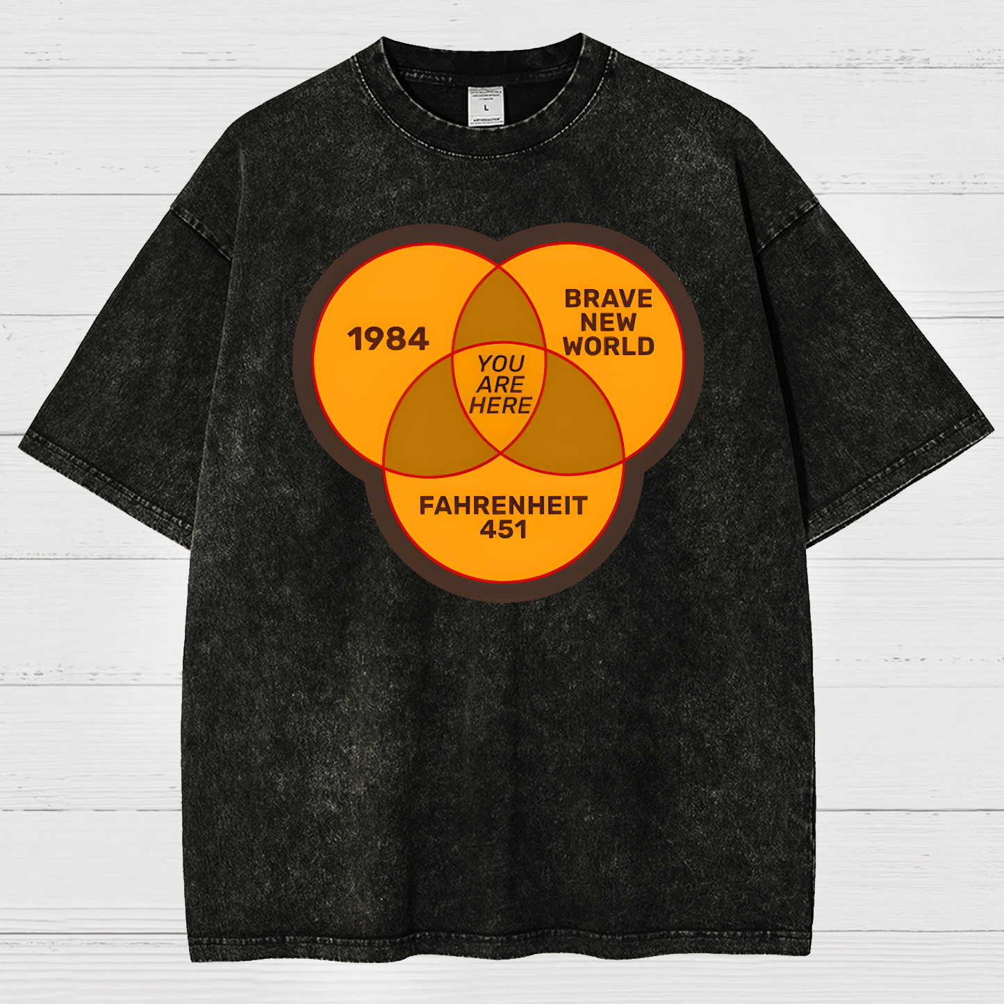 You Are Here Vintage Distressed T-shirt