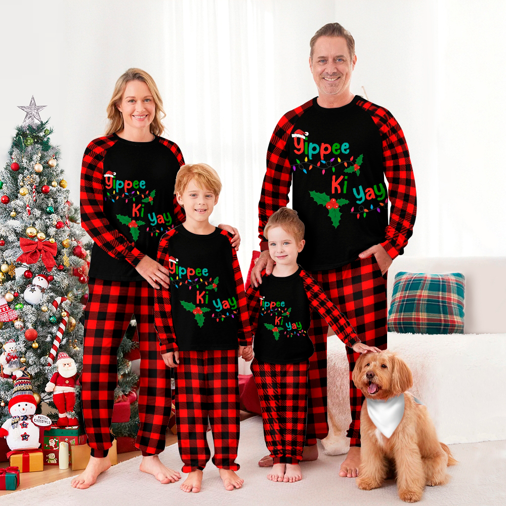 Yippee-Ki-Yay Family Christmas Pajamas Set