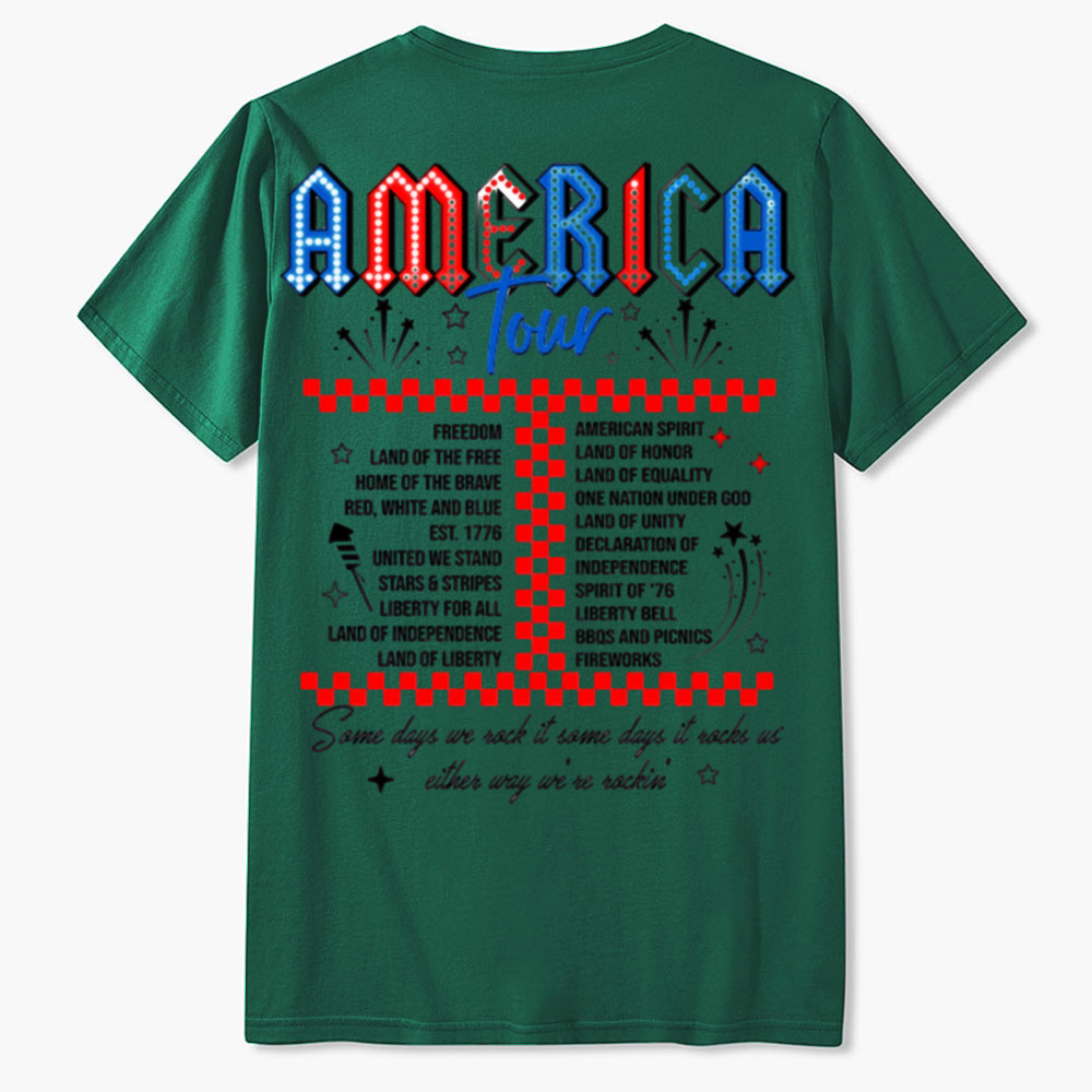 Retro America Tour 1776 Funny T-Shirt Gift