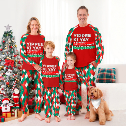 Yippee-Ki-Yay Family Christmas Pajamas Set