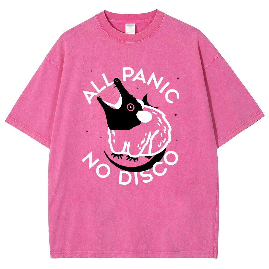 All Panic No Dico Vintage Distressed Tee