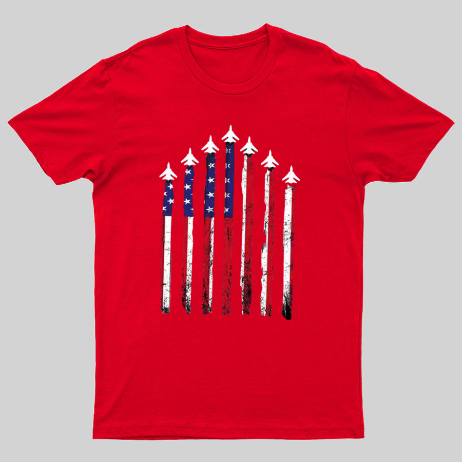 Flag 4th of July Geeky T-Shirt