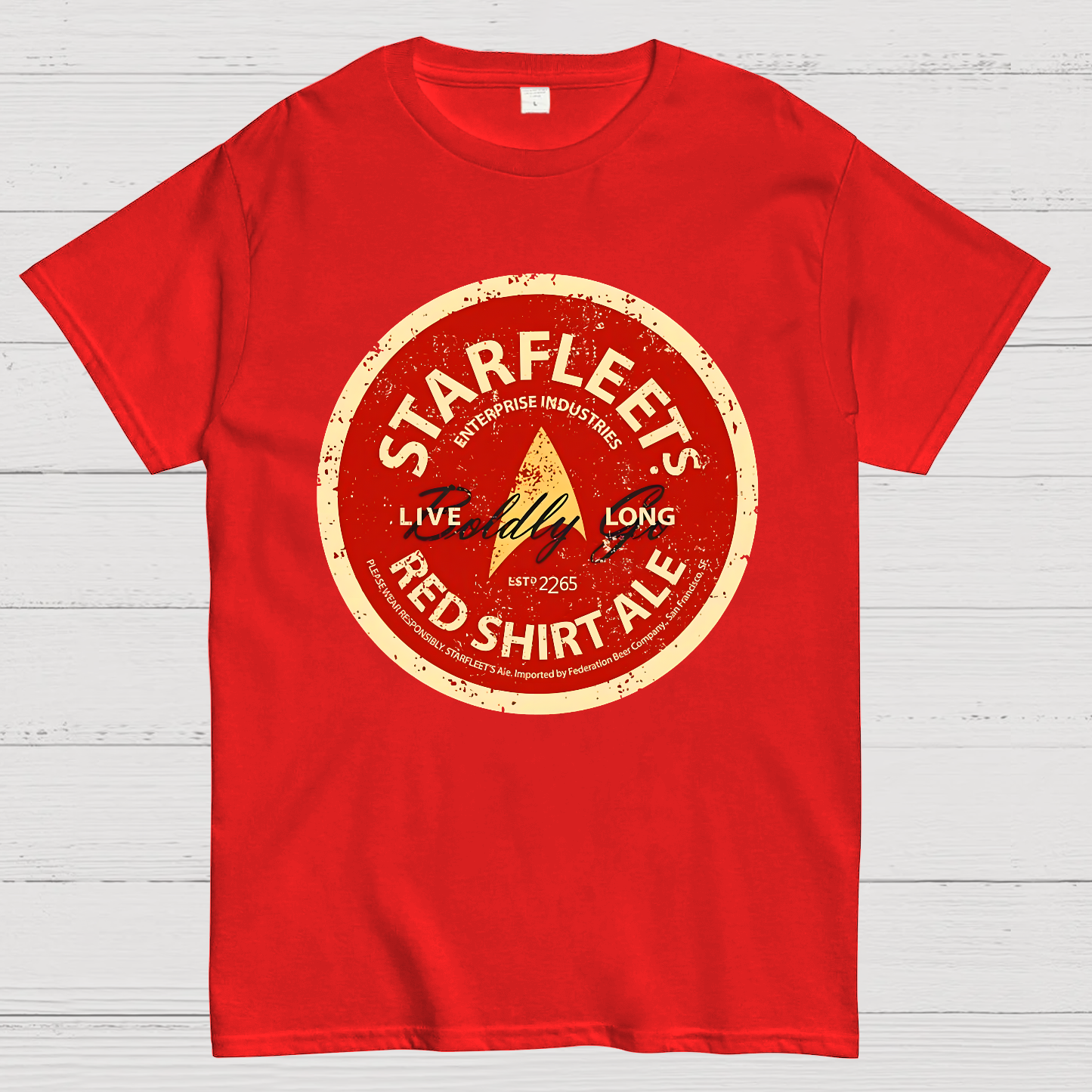 Starfleet's Red Shirt Ale Geek T-Shirt