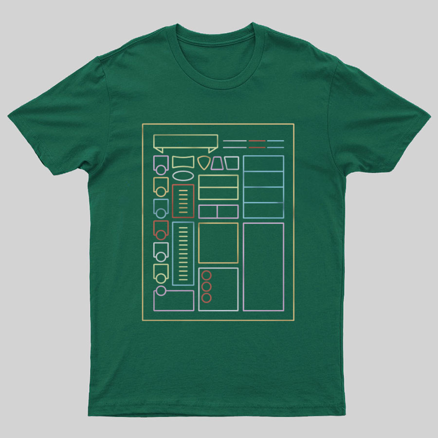 Character Sheet Dnd Geeky T-Shirt
