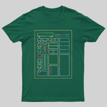 Character Sheet Dnd Geeky T-Shirt