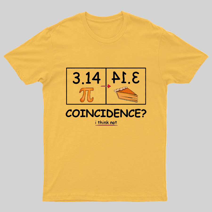 Pi Pie Math Professor Geeky T-Shirt