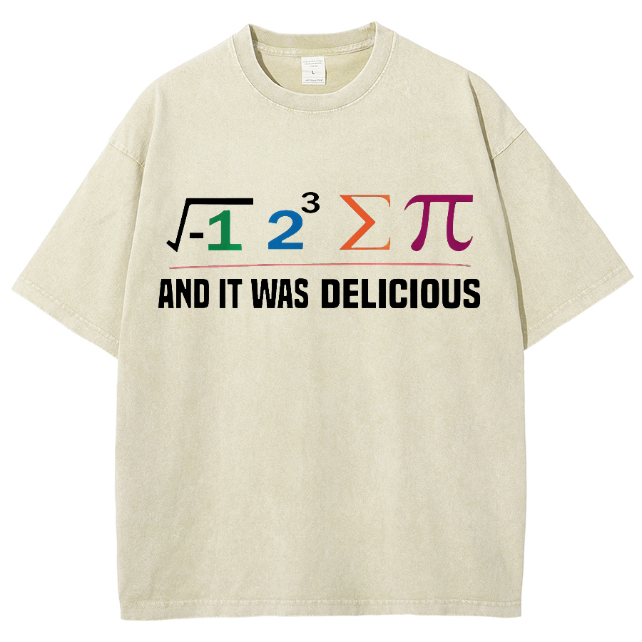 I Ate Some Pie And It Was Delicious I Ate Some Pi Math Vintage Distressed T-shirt
