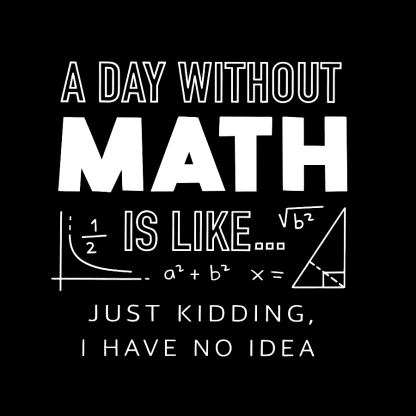 A Day Without Math Is Like Geeky T-Shirt