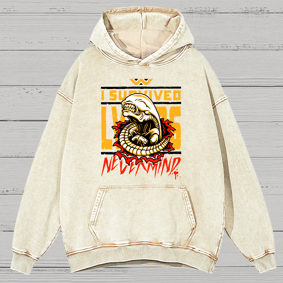 I Survived Vintage Distressed Hoodie