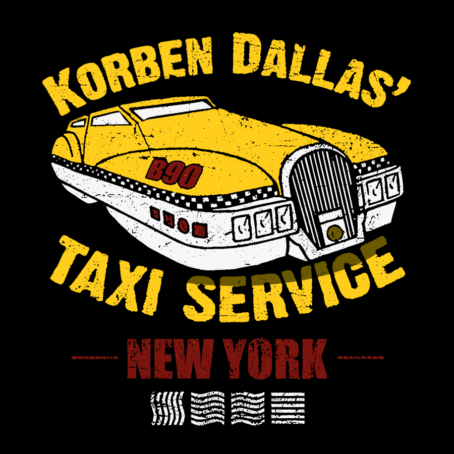 Korben Dallas' Taxi Service The fifth Nerdy T-Shirt