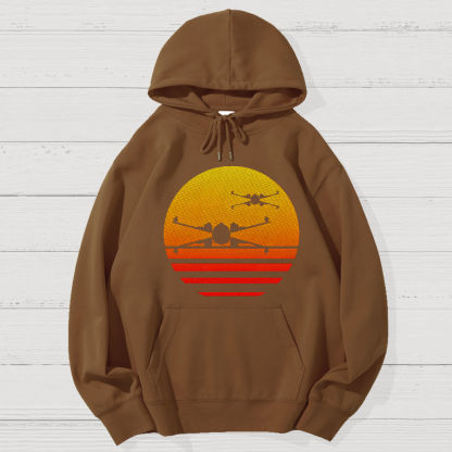 Sunset X-Wing Starfighter Geek Cotton Hoodie