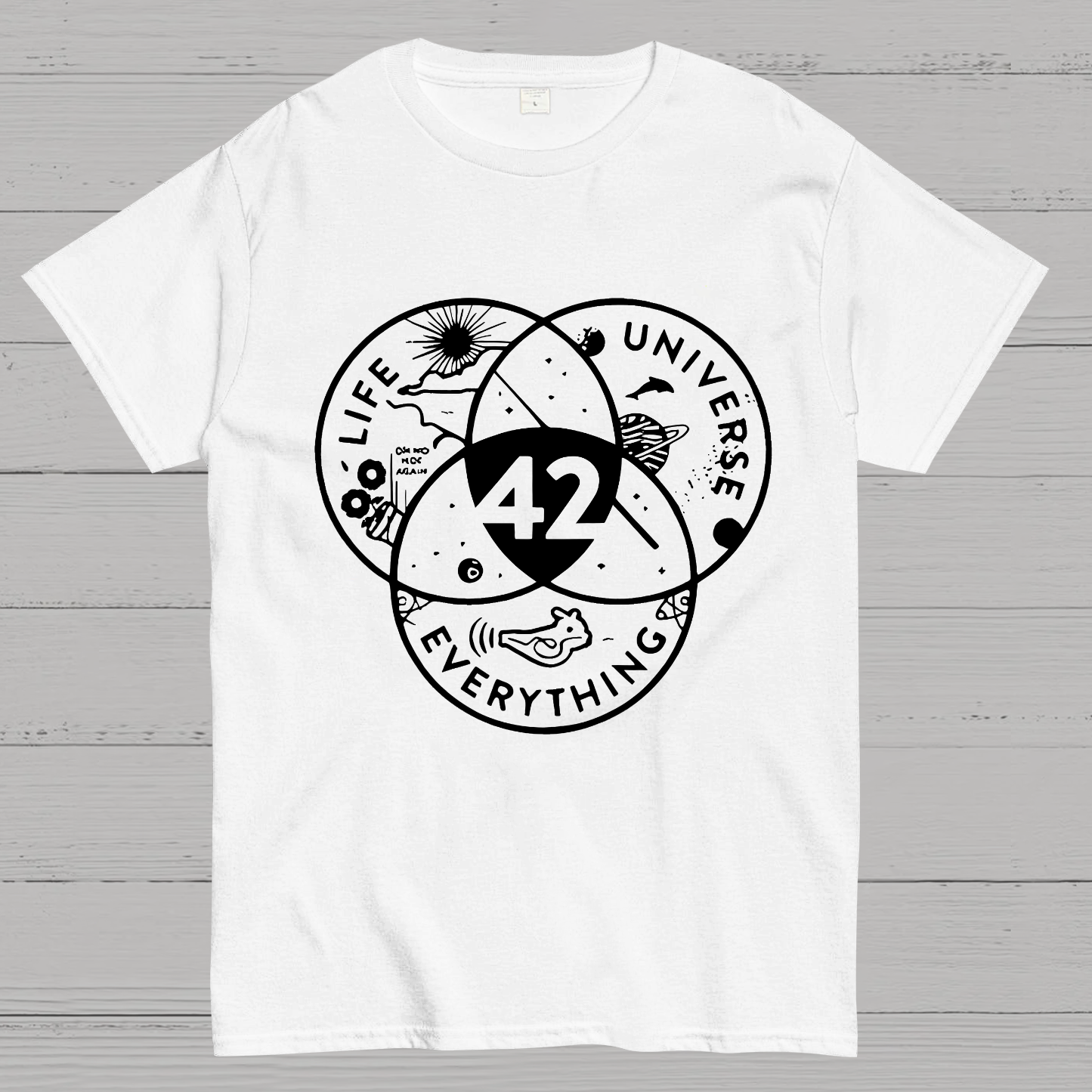 42 Answer To Life The Universe Geeky T-Shirt