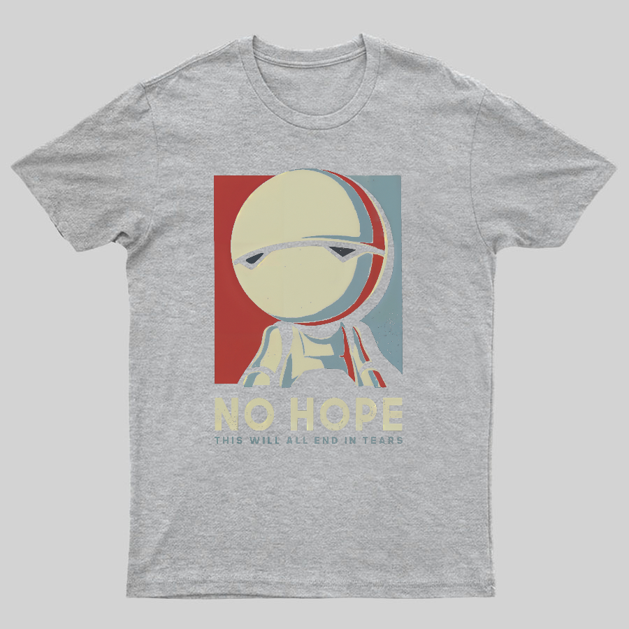 No Hope Marvin Robot Geeky T-Shirt