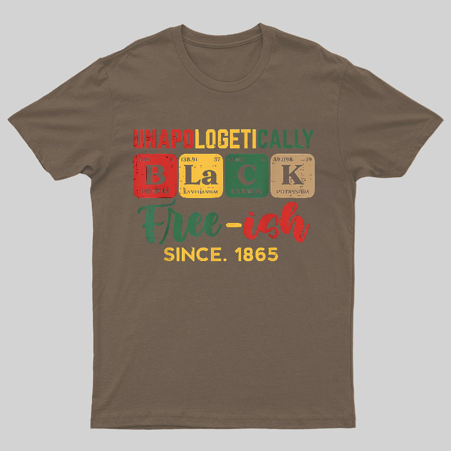 Unapologetically Black Periodic Geeky T-Shirt