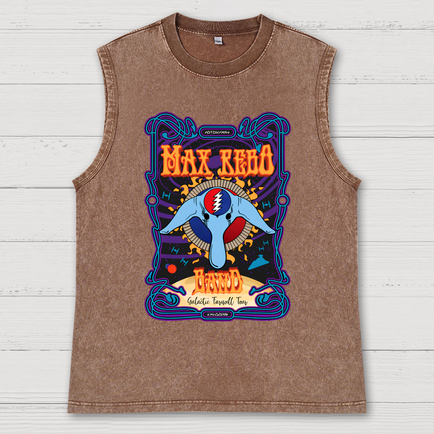Max Rebo Band Galactic Farewell Tour - Funny Vintage Distressed Washed Tank