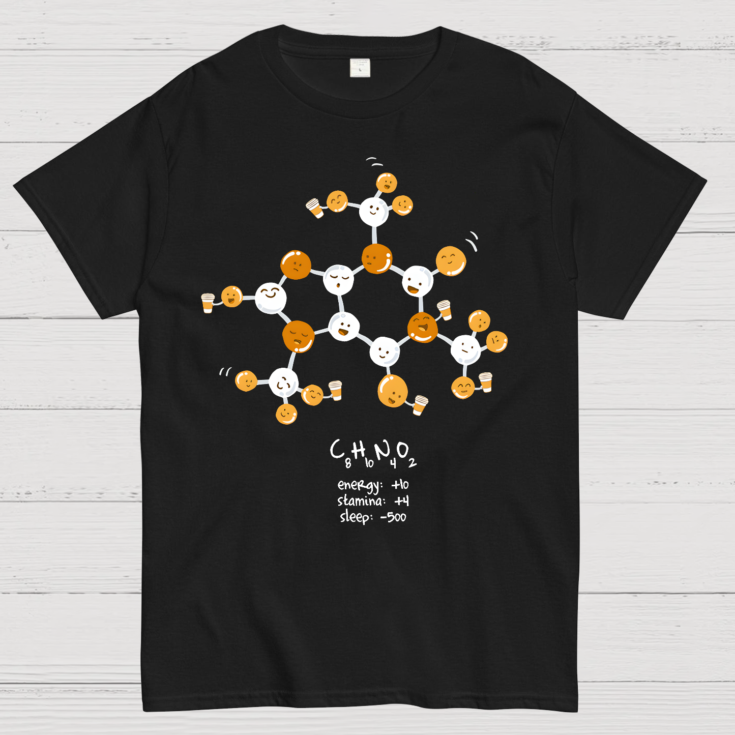 Caffeine Power Up Geek T-Shirt