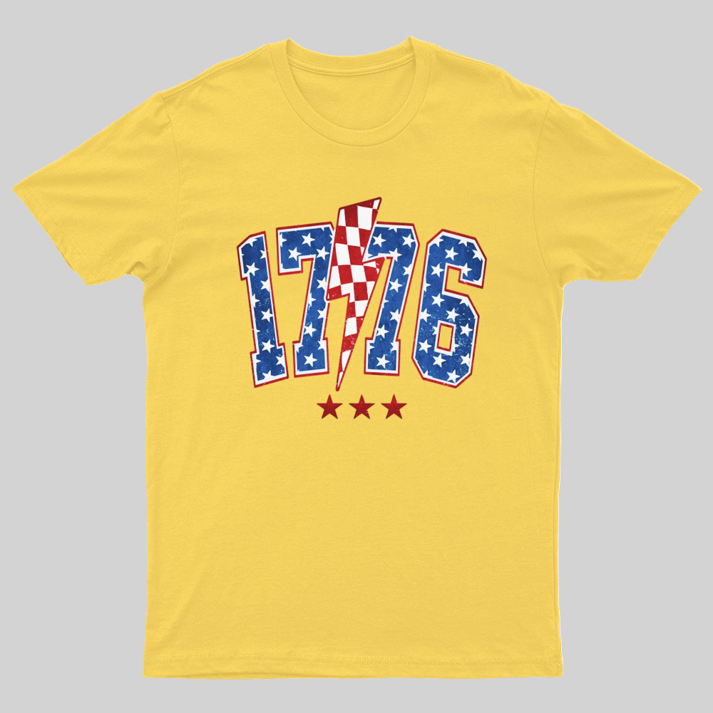 1776 America 4th of July Nerdy T-Shirt
