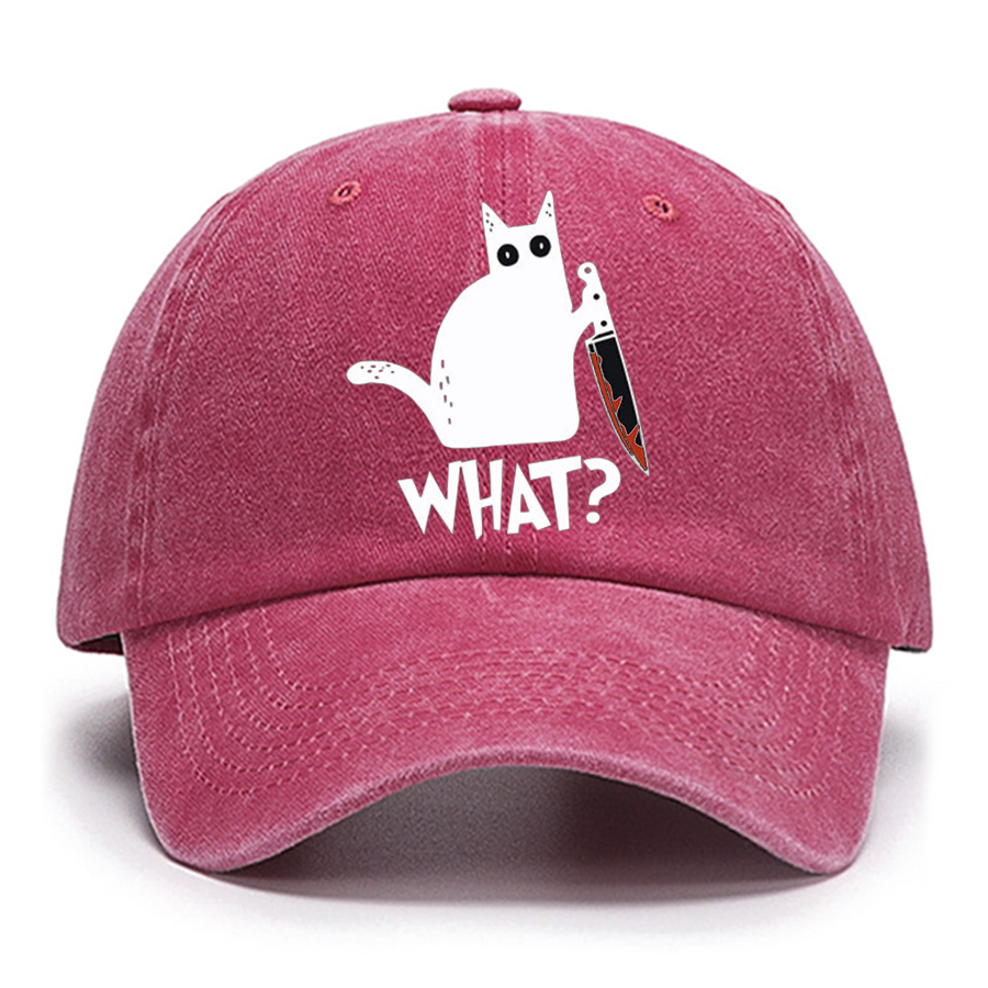 Sarcastic Funny Black Cat Cotton Hat