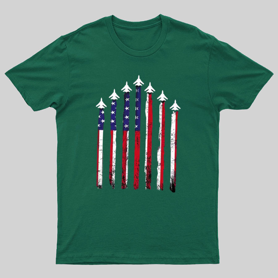 Flag 4th of July Geeky T-Shirt