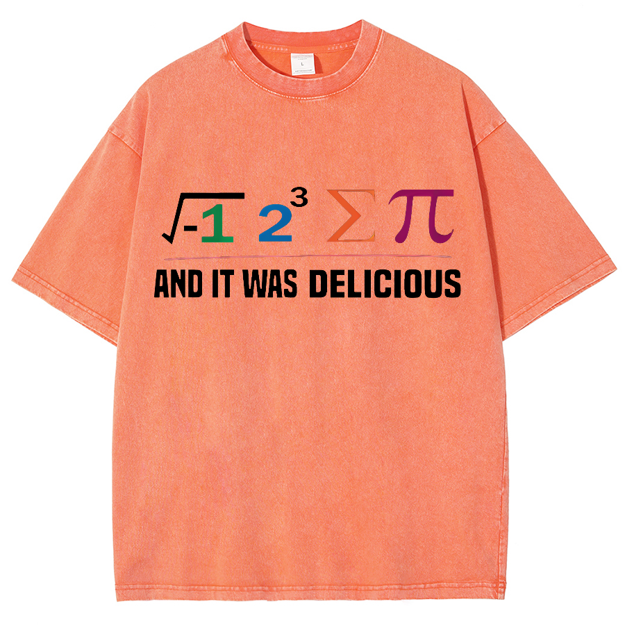 I Ate Some Pie And It Was Delicious I Ate Some Pi Math Vintage Distressed T-shirt