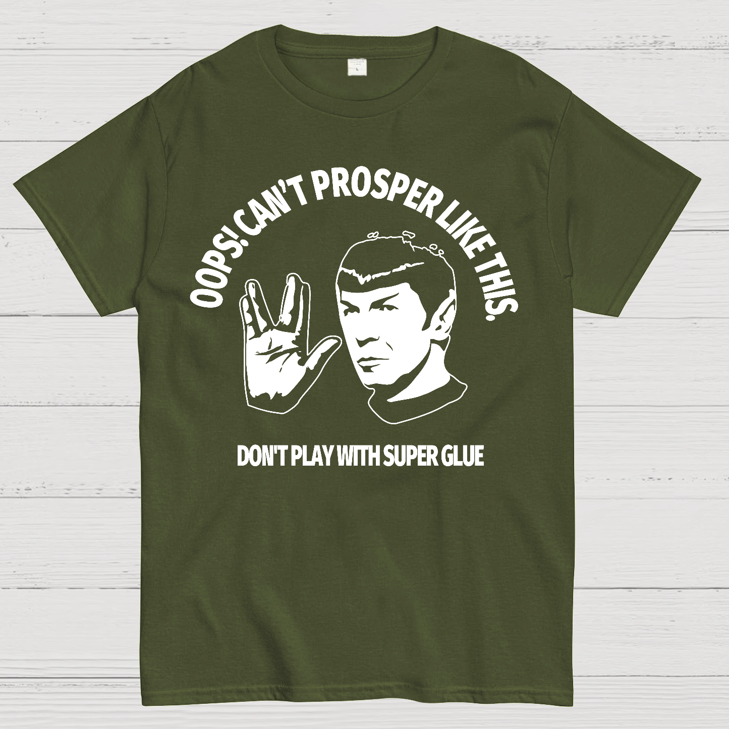 Oops! Can’t Prosper Like This. Funny Geek T-Shirt