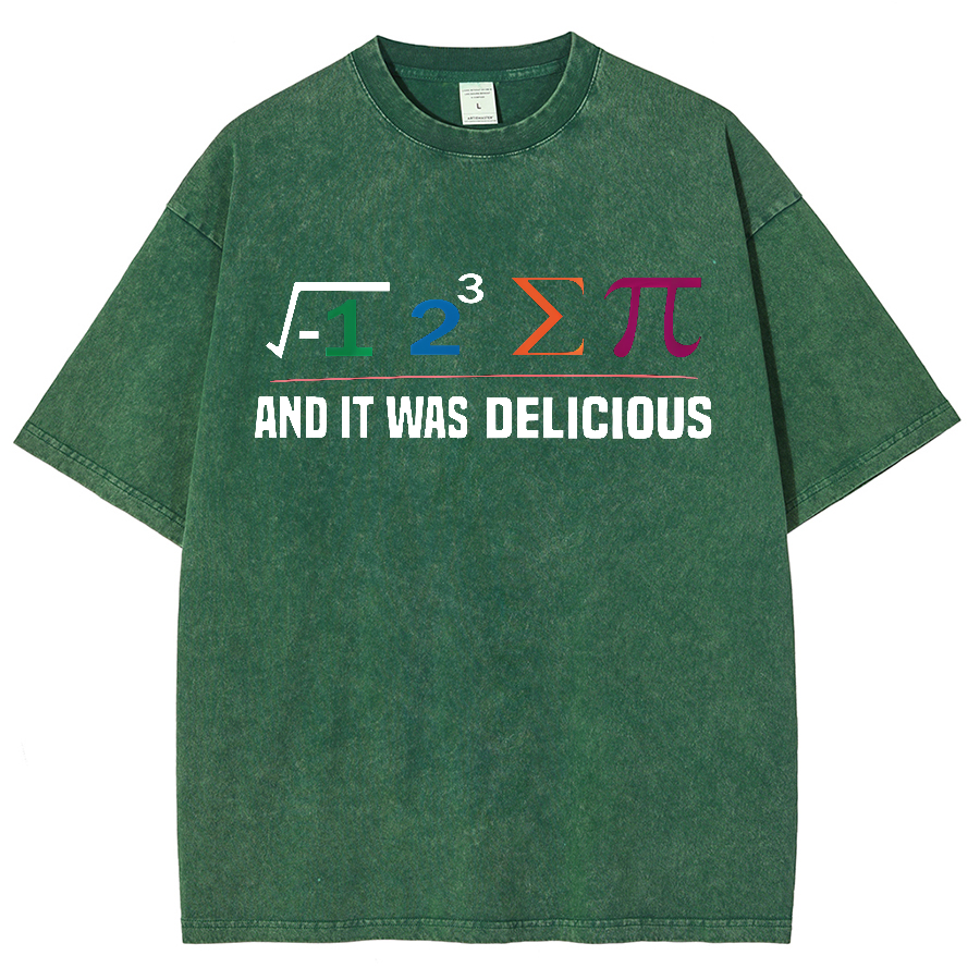 I Ate Some Pie And It Was Delicious I Ate Some Pi Math Vintage Distressed T-shirt
