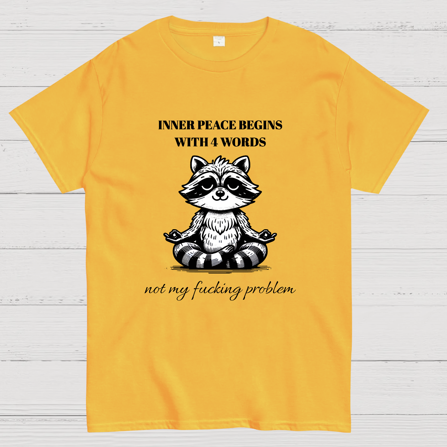 Inner Peace Begins With Four Words , Funny Nerdy T-Shirt