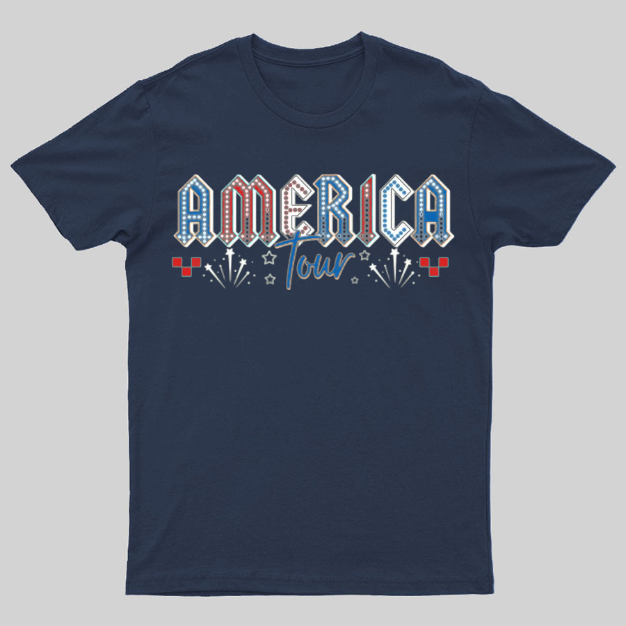 Retro America Tour 1776 Funny T-Shirt Gift