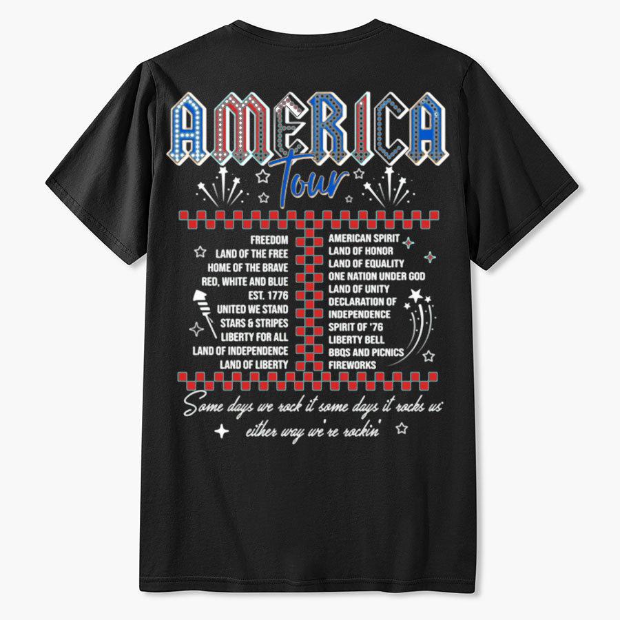 Retro America Tour 1776 Funny T-Shirt Gift
