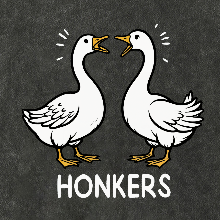 Honkers Funny Goose Vintage Distressed T-shirt