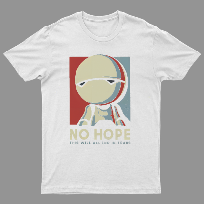 No Hope Marvin Robot Geeky T-Shirt