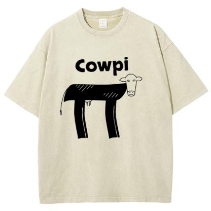 Cowpi Funny Geek Vintage Distressed T-shirt