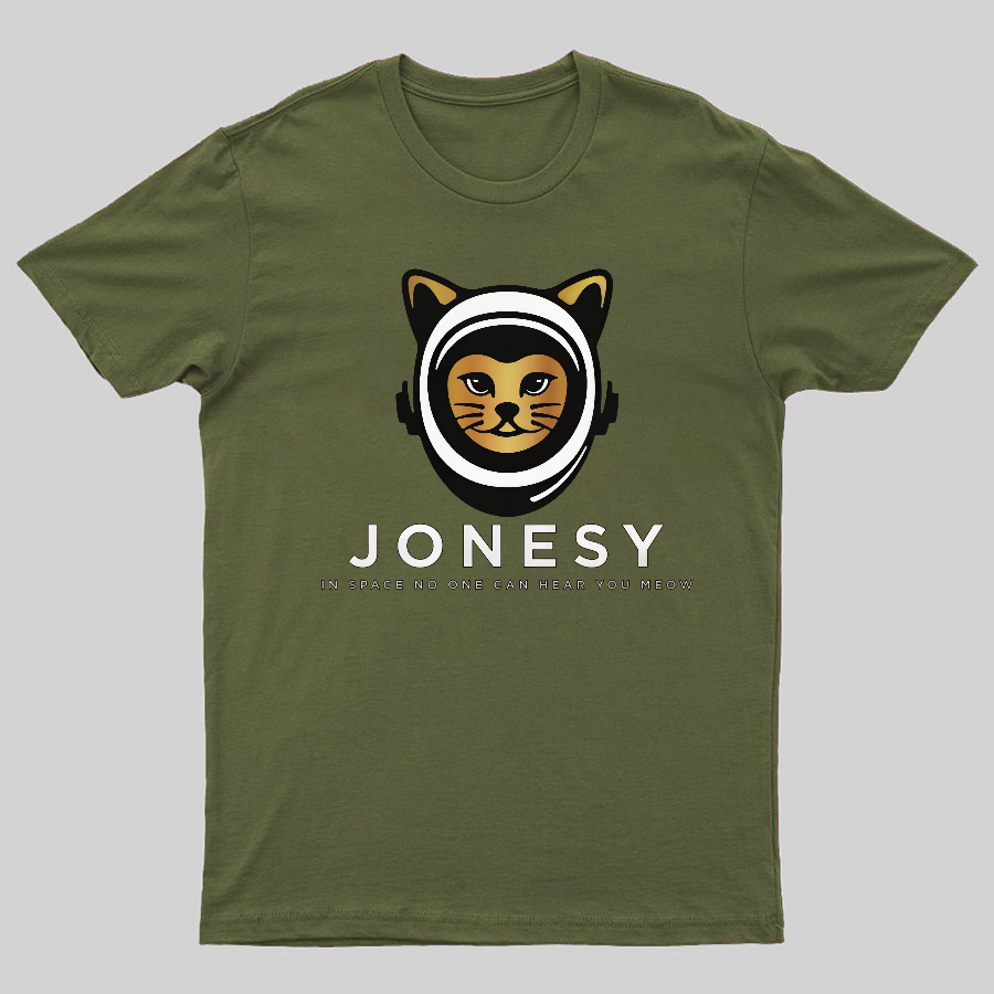 Jonesy In Space No One Can Hear You Meow Geeky T-Shirt