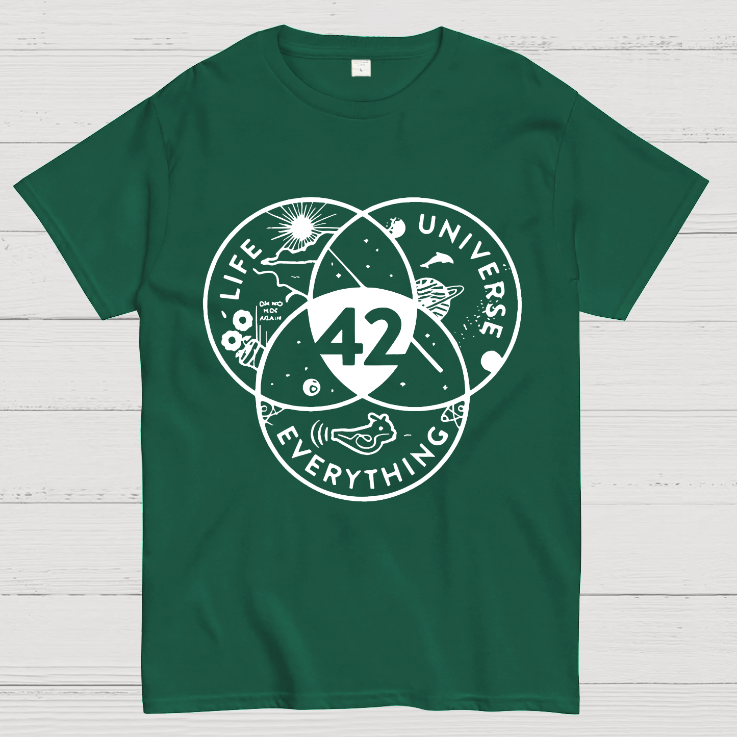42 Answer To Life The Universe Geeky T-Shirt
